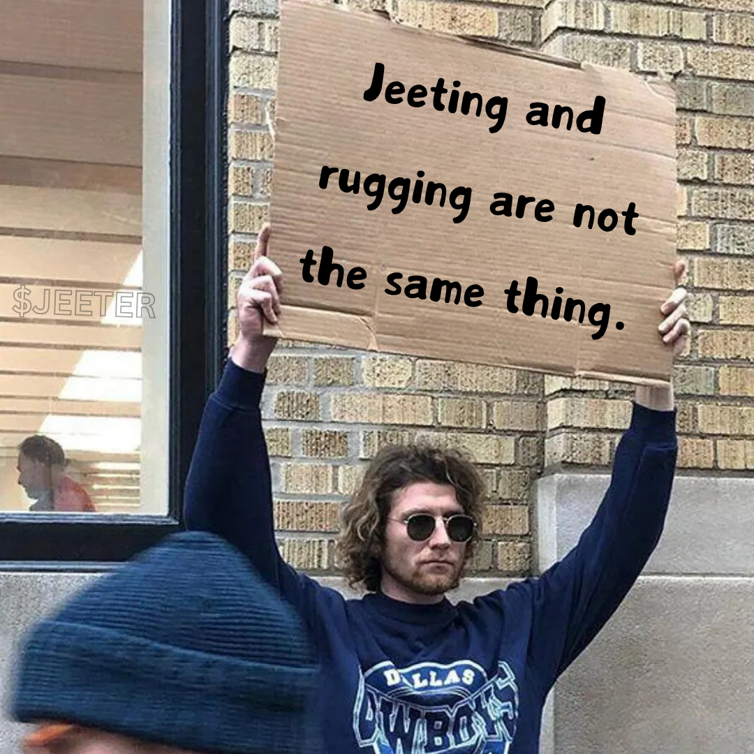 Rug jeet not meme